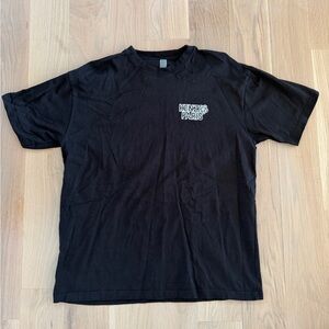 Kenzo Paris Rue Vivienne Graphic T-Shirt Black Size XL Floral Logo Tee